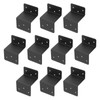 uxcell 10 Pcs Z Brackets, Iron Double Angle Channel Profile
