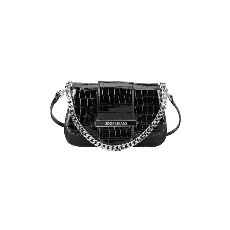 Joop Jeans Domenica Croco Paolina Shoulder Bag Xshf, black