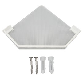 Drill Free Acrylic Bathroom Storage Shelf Space Aluminum Wall Mounted Organizer Floating Shelf Triangular