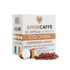 Amorcaffe 50 Aluminium Capsules Compatible with Nespresso Pods - Colombia