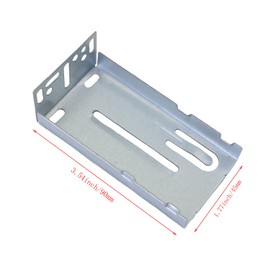 DGBRSM 2PCS Side Mount Drawer Slide Rear Mounting Brackets Rear Mounting Brackets for Ball Bearing Drawer Slide for Face Frame Cabinets fit 1.77 inch(45mm) Width Drawer Slide