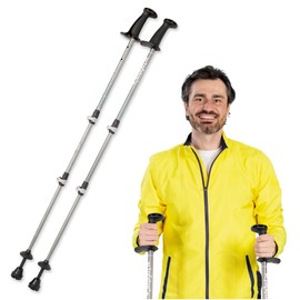 Urban Poling ACTIVATOR® 2 Walking Poles – 1 Pair – CoreGrip™ for Stability, Weight-Bearing, Recovery & Core Strength – Adjustable, Collapsible, Lightweight, Compact & Ideal for Travel or 6FT+ Users