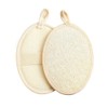 2 Pcs Natural Loofah Sponge Exfoliator for Body & Face,