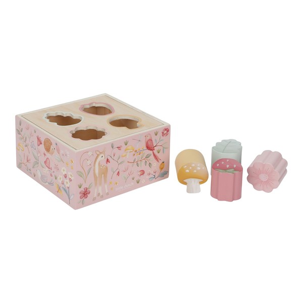Little Dutch 7347 FSC Wooden Sorting Game Fairy Garden Pink