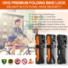 OKG Folding Bike Lock - 4 Keys, 3.7 lbs, Foldable