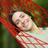 Relaxdays Netzhängematte, leichte Outdoor Hängematte für 1 Person, für Camping