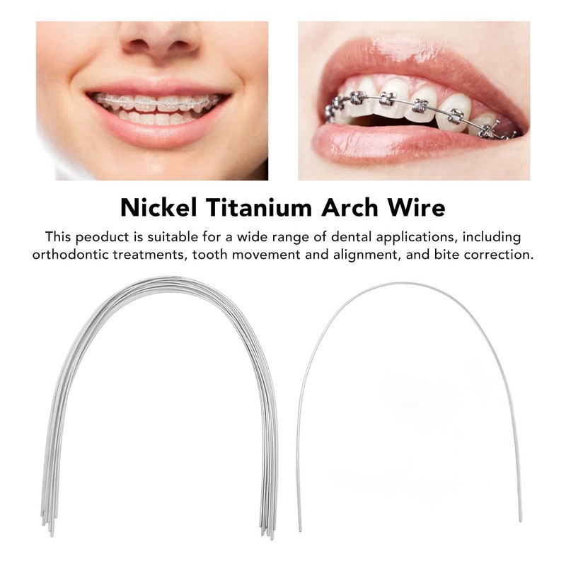 50PCS 0.017x0.022in Nickel Titanium Ortho Orthodontic Arch Wire Dental Wire