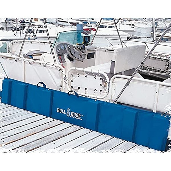 HULL HUGR Folding Boat Fender, Large, 9' x 26" x 24" - Blue