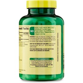 SPEC Lysine Amino Acid Supplements, 1 Tablet Per Serving,Spring Valley L-Lysine Supports a Healthy Immune System* 100 Count