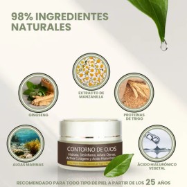 Contorno De Ojos Rusens 100% Natural Disminuye Bolsas Ojeras