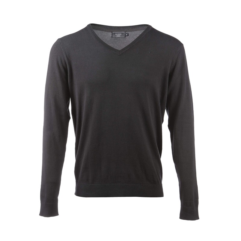 Blu Cherry Men's V Neck Office Jumper Cotton Sweater Long