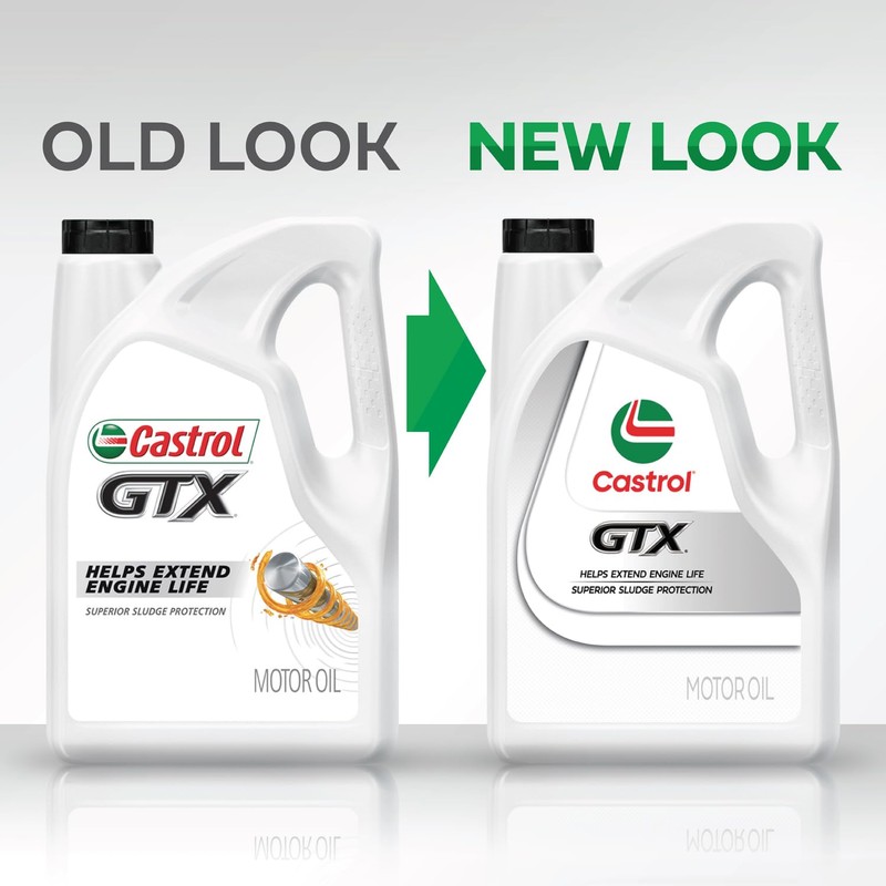 Castrol GTX 10W-40 Conventional Motor Oil, 5 Quarts
