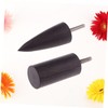 TEHAUX 2pcs Ebony Leather Burnisher Electric Polished Tools for Crafting