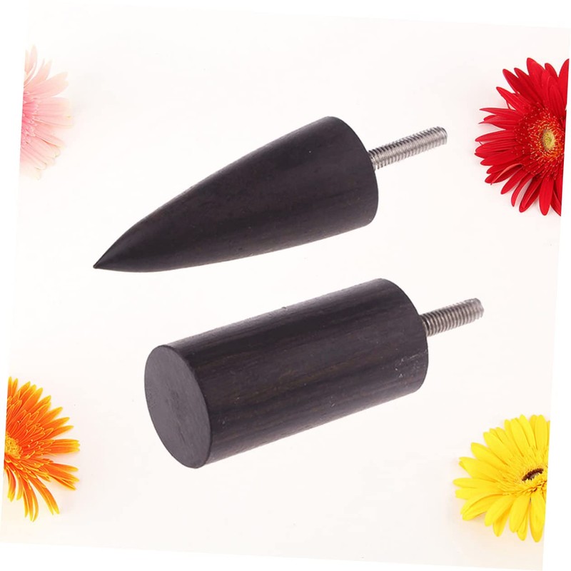 TEHAUX 2pcs Ebony Leather Burnisher Electric Polished Tools for Crafting