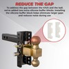 Adjustable Trailer Hitch, 2 Inch Receiver Hitch, 6 Inch Drop