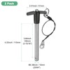 M METERXITY 2-Pack T Handle Lock Pins, 25/64"(10mm) Dia. 3-15/16"(100mm)