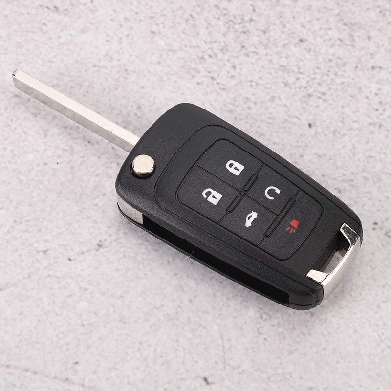 Carcasa de llave plegable, KIMISS 5 botones Flip Key Fob