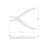 TEKTON Mini Bent Long Nose Pliers | PMN11301