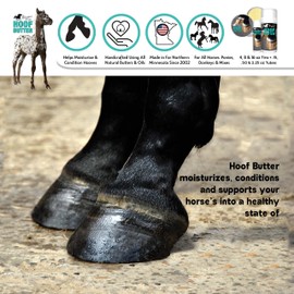 The Blissful Horses Hoof Butter All Natural Support for Your Horse's Hooves, 4-Ounce