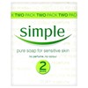 Simple 2-pack Pure Soap For Sensitive Skin for Women