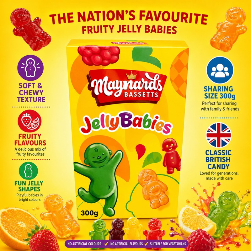 Bassetts Jelly Babies 10.5 Oz