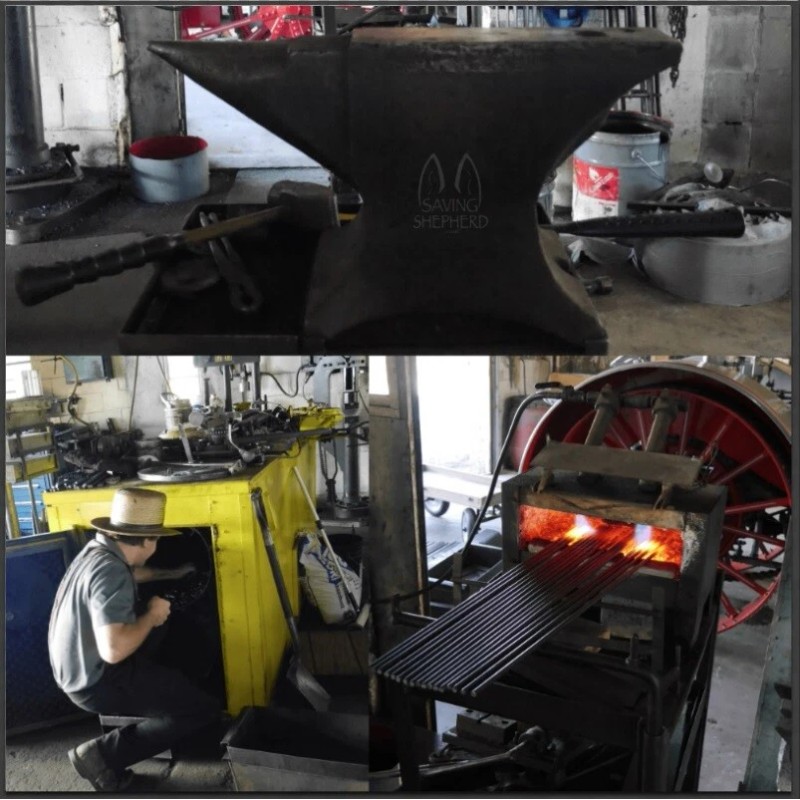 6 Wrought Iron 3 inch S Hooks - Hand Forged