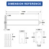 Bwintech 1 Pc Gold Finishing Door Closer for Internal Doors,Suitable