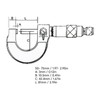Micrometer Stable Alloy Surface Accurate Measurement Portable Micrometer Caliper Thickness