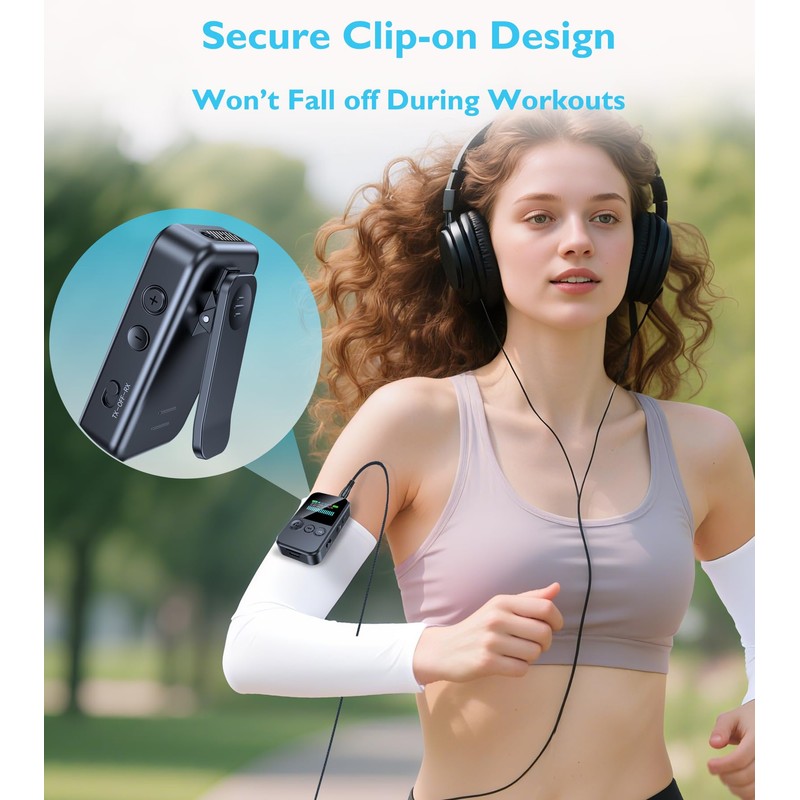 Bluetooth Transmitter for TV to 2 Headphones, Bluetooth AUX Adapter