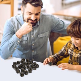 FAVOMOTO 48PCS Dice Counter, Polyhedral Dice Set Counter Dice Dice Table Game Token Dice Case Counter to Rotate Dices Counter Token Dice Set for Bar Card Gaming Accessories