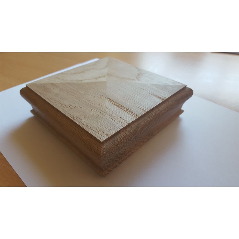Oak Pyramid Half Newel Cap