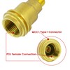 MOFLAME Propane Gas Brass Tee Adapter with 3 Port for