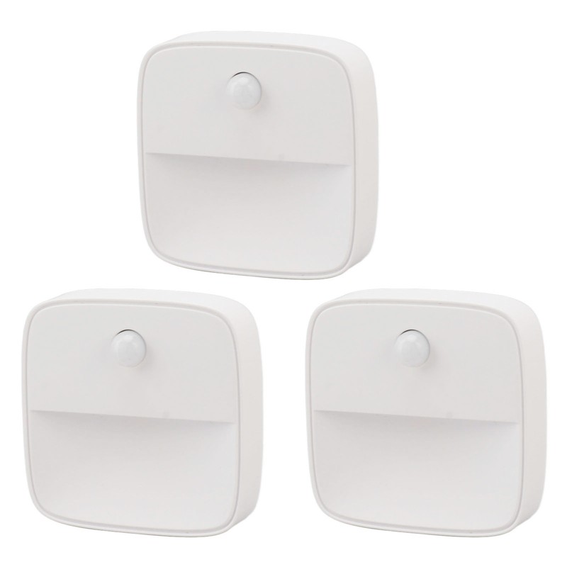 3PCS Plug in Night Light Motion Sensor Dusk to Dawn
