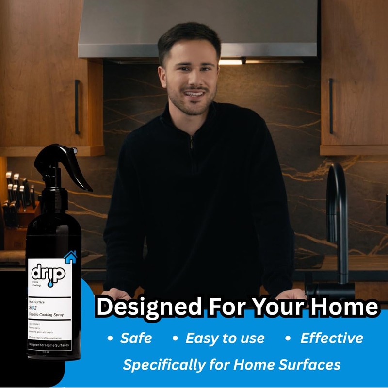DRIP Home Ceramic Coating Spray Kit - Protect Kitchen &