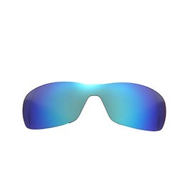 NicelyFit Polarized Replacement Lenses for Oakley Antix Sunglasses Glass Frames (Ice Blue Mirror)