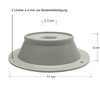 Norskskin Ground Plate for Hurricane Supports in Awning Camping Tent