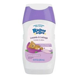 3 Pza Crema Corporal Ricitos De Oro Lavanda Y Lechuga 250 Ml