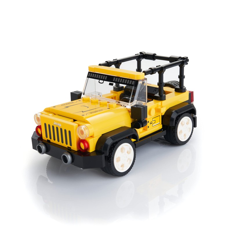 Block Builder Jeep Wrangler Car Building Block Set (242 Pieces).
