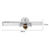 Asienice Funny Tie Pin Bee Slim Tie Clip Silver Stainless