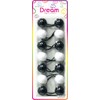 Dream World Ponytail Holder 25 MM Bead Solid Black &