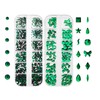 Jollin 1920pcs Flat Back Rhinestones Glass Pendants Gems Nail Art
