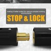 AWLOLWA 1PCS LC-40 350A Welding Quick Connectors, 1PCS CT-40FA 45°