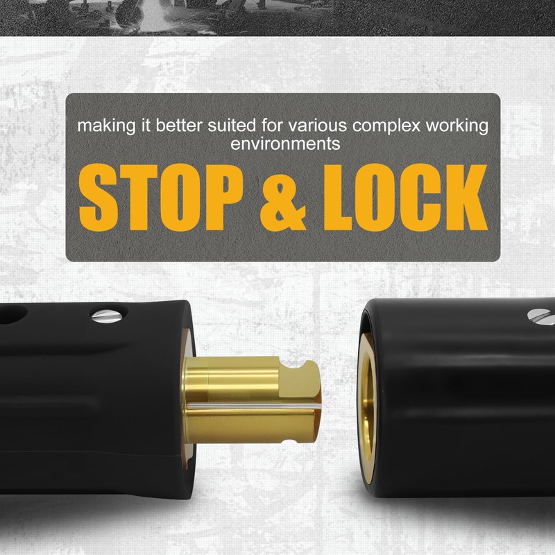 AWLOLWA 1PCS LC-40 350A Welding Quick Connectors, 1PCS CT-40FA 45°