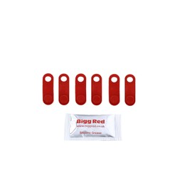 Bigg Red - Bleed Nipple Covers - Compatible with Suitable For M6-M10 Red Universal