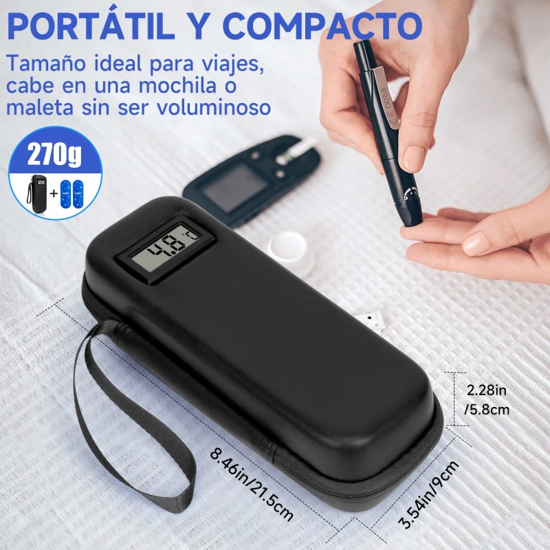 Hielera Para Insulina Estuche Para Insulina Práctico,negro