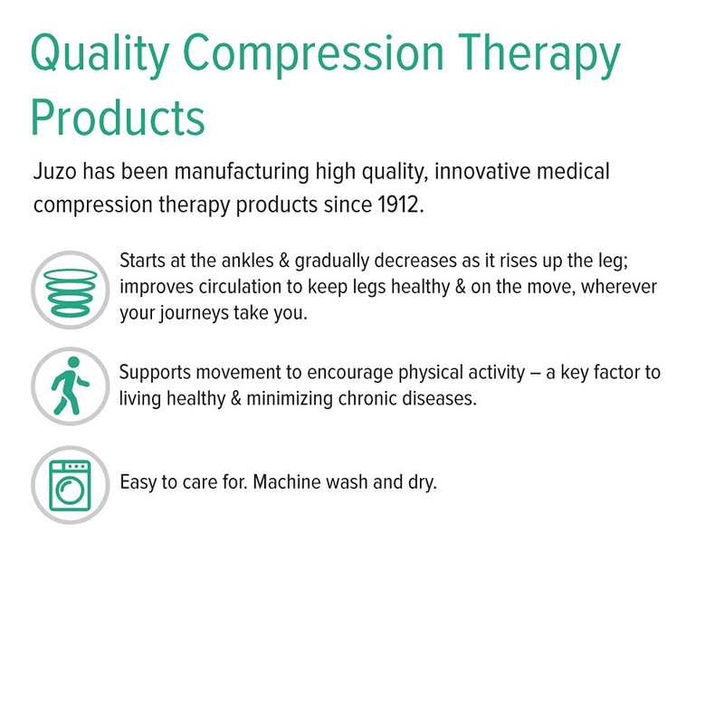 Juzo Basic 20-30 mmHg Knee High FF, Black