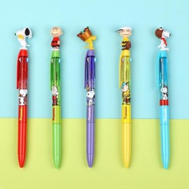 Artbox/Ho-Hyeop Peanuts Figure 3-Color Ballpoint Pen (5 options) / 아트박스호홉 피너츠 피규어 3색 볼펜 (5 option)