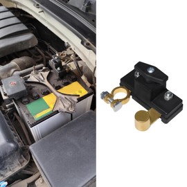 Lyxheth Battery Disconnect Switch, Car Battery Switch, 12V 24V Universal Batteries Terminal Anti-Leakage Switches, Auto Accessories Batteries Brass Negative Power-Off Switches for Car Marine Boat RV