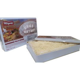 Kataifi Shredded Fillo Dough for Dubai Chocolate Bar Pistachio, Kadayif for Knafeh Pistachio Chocolate Bar Pastry in Metal Can 14.1 OZ 400 gr Knafeh Kunafa Katafi Kunefe Kadaifi Phyllo Dough Chilled Kadafi Dubai Katifi Kanafeh