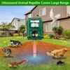 Solar Ultrasonic Animal Repellent Outdoor, Motion Activated Cat Dog Deer